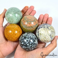 5035 Ct Natural Untreated Multi Gemstone Heling Crystal Mineral Gems Lot 5 Pcs picture