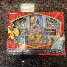 Pokémon TCG Scarlet & Violet Armarouge ex Premium Collection Box Promo EN 6+ picture