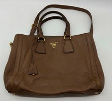Prada Vitello Soft Leather Zipped Tote Authentic W/ Keys & Lock picture