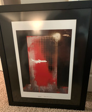 Robert Del Naja “3D” Banksy “Reflected Jet” Rare Signed Edition of 25 Framed picture