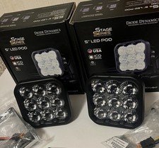 Diode Dynamics Ss5 Sport White driving rgbw Tir Pair with Brackets New picture