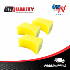 HDQ 3 Pcs Premium Tire Contour Dressing Applicator Pad Gloss Shine Foam Sponge picture