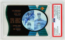 1997 SP SPX Force Alex Rodriguez On Card Auto /100 PSA Auth DNA 10 Grade #6 picture