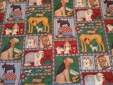 VTG Debbie Mumm Dogs Allover for SSI - 2 YDS.  44