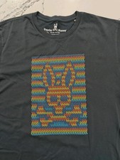 Psycho Bunny T Shirt Mens Size 7 Navy Blue Santiago Tee Crewneck Graphic picture