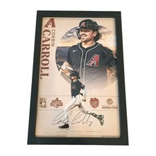 Diamondbacks Corbin Carroll authentic, autographed & framed poster ⚾️  picture