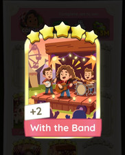With the Band -5⭐  ,5 stars,Monopoly_go Monopoly sticker,Set:20-8 picture