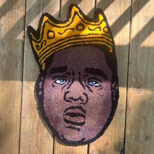 Biggie Smalls Tuft Rug Hiphop Rap Music Carpet Size 23x14 inches picture