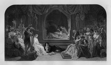 Impressive 1800s DANIEL MACLISE Shakespeare Engraving HAMLET Signed Framed COA picture