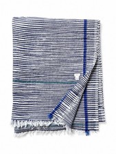DOSA Striped Handwoven Khadi Cotton Throw Blanket Textile 60 x 33 picture