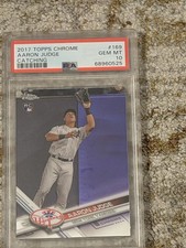 2017 Topps Chrome Aaron Judge Catching #169 PSA 10  #68960525 picture