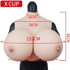 X Cup Huge Boobs S Cup Silicone Breast Forms Breastplate Crossdresser Drag Queen picture