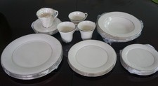 Vintage 24-Piece Service for 4 GORHAM Chantilly Lace Retired Pat Dishware Set picture
