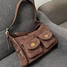 Casual Commuter Large Capacity Suede Pillow Bag Single Shoulder Crossbody Bag picture