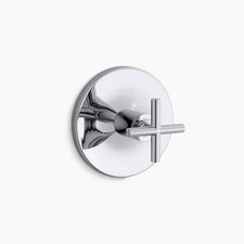 Kohler T14488-3-CP Purist Cross Handle Shower Valve Trim in Chrome picture