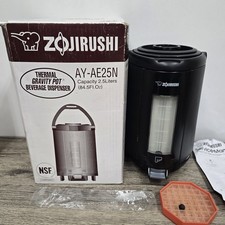 Zojirushi AY-AE25N Thermal Gravity Pot Dispenser Black 2.5 Liters Hot Or Cold picture