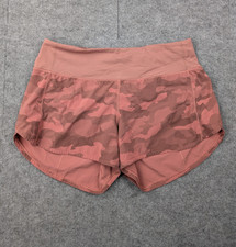 Lululemon Speed Up Shorts Womens 8 Tall Pink Camo Running Lined Athletic Train picture