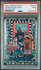 Panini 2022 Donruss Optic Downtown Prizm RC Jameson Williams DT-JW PSA 9 picture