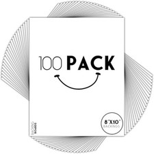 4-Ply 100 Pack 8x10 White Frame Backer Boards Print Backer Sheets Craft picture