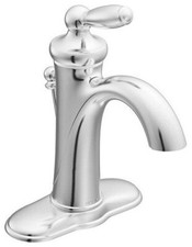 Moen 66410 Eva Two Handle Centerset Bathroom Faucet with Pop-Up Drain Chrome picture