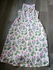 Boden Silvia Boned Bonice Maxi Dress Womens 16 R French Pink Delicate Blossom  picture