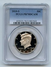 2010 S 50C Kennedy Half Dollar PCGS PR70DCAM picture
