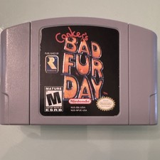 Rareware Conker's Bad Fur Day Nintendo 64 N64 Game Pak NTSC-U/C M Rated.  Tested picture