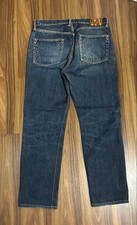 Deep Navy Kapital Straight Denim Pants 4 picture