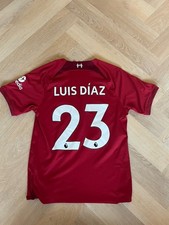 Liverpool FC 2022/23 Luis Diaz 23 Home Shirt Size Small picture