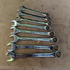 Vintage S-K Tools 8pc Metric Combination Wrench Set 10mm - 17mm No Skip USA picture