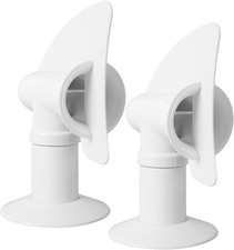 Tongass 2-Pack White RV Rotating Sewer Plumbing Vent Cover - Rotates 360 Degrees picture