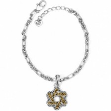 Brighton Devotion STAR OF DAVID Removable Charm Bracelet MSRP $56  NWT picture