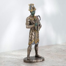 Cold Cast Bronze Osiris Egyptian God Of Afterlife Religious Decorative Figurine picture