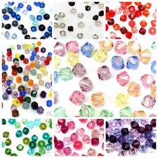 50 Swarovski 5328 Crystal XILION Bicone Beads Assorted Mixed *Pick Size & Color picture