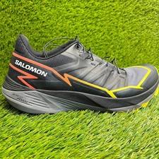 Salomon Thundercross Mens Size 7 Black Yellow White Trail Running Shoes Sneakers picture