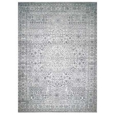 15'x20' Powder White Mamluk Dynasty Pure Wool Hand Knotted Oversized Rug R76119 picture