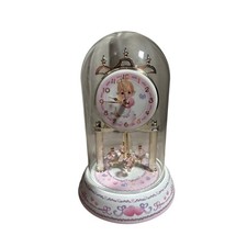 Vintage Precious Moments Angel Heart Dome Clock Valdawn Rotating Pendulum 2002 picture