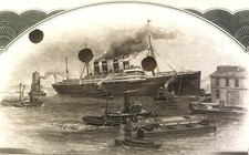 Antique 1910s-1920s Titanic IMM Stock Certificate 🚢 JPM Punch Top Brown picture