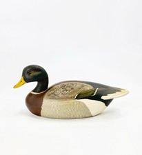 Vintage Ken Harris miniature Mallard Drake decoy Woodville New York  picture