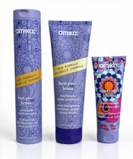 Amika Bust Your Brass Blonde Care Shampoo, Conditioner & Supernova Blonde Cream picture