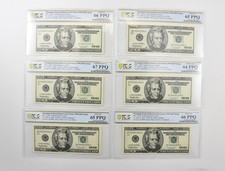 (12) 1996 $20 FRN Premium Series BEP Issue #2083/4 Gem Unc 63-67 PPQ PCGS *7543 picture