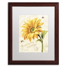 Trademark Fine Art 'Under The Sun II' White Wood Frame Lisa Audit 16x20 picture