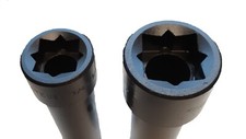 White USA Lineman Sockets 3/4x13/16 and 1x1-1/8 Combo Deal Buy Together and Save picture
