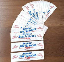 1988 Jesse Jackson President Campaign Political Bumper Stickers North Carolina 2 picture