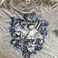 VTG Ecko Unltd Graffiti Graphic Tee Gray Size XL Y2K Skater Hip Hop Streetwear picture