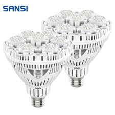 SANSI LED Grow Light Bulbs Full Spectrum Indoor Plant 36W=400W Hydroponics 2PCS picture