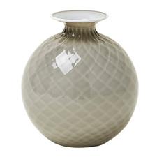 Venini Balloton Snow - Single Flowered Balloon Vase Medium Mole Lattimo 100.18 Venini picture