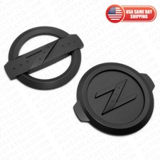 Set Nissan 350Z 370Z Nismo Front & Rear Bumper Z Style Logo Emblem Badge Black picture