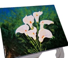 abstract Calla Lillies Original Painting On Canvas ,flowers art , 1 of 1  picture