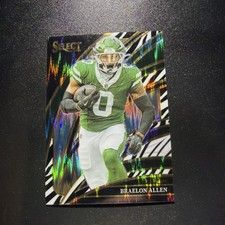 2025 Panini Select - Club Level Braelon Allen #277 Zebra Prizm picture